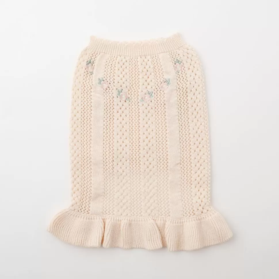 One Piece*MonCheri A Dress With Summer Knit Embroidery