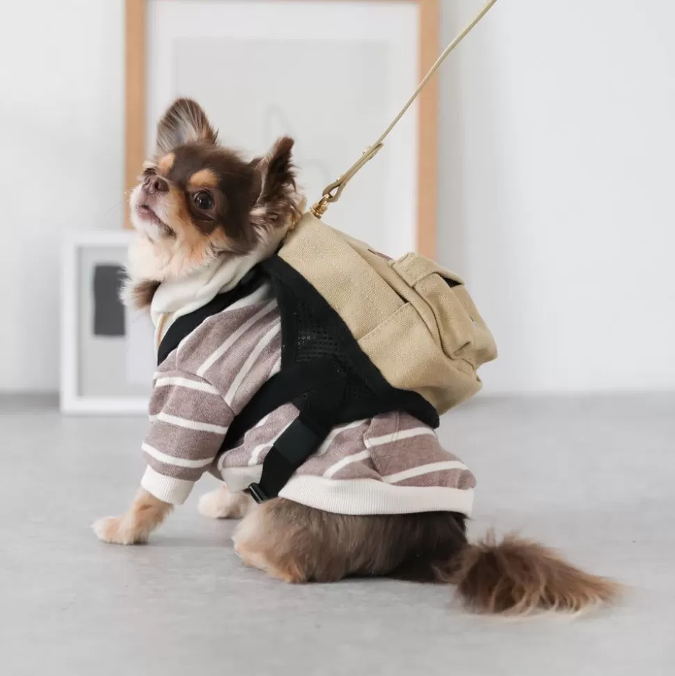 Collar / Lead / Harness*MonCheri Backpack Harness Beige