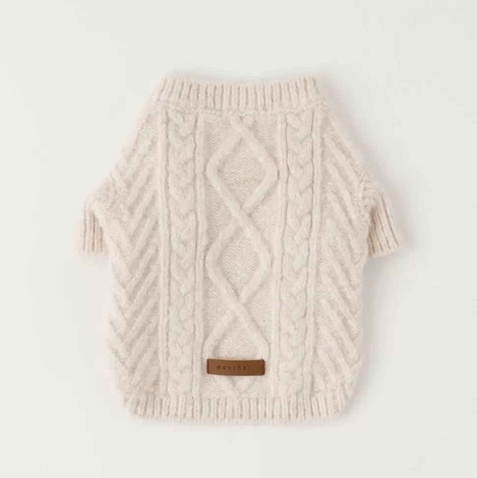 Tops*MonCheri Cable Alan Knit Knit (For Your Dog)