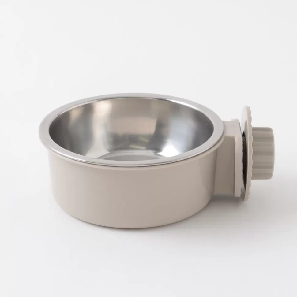 Food Bowl*MonCheri Cage Stainless Steel Food Bowl Grege