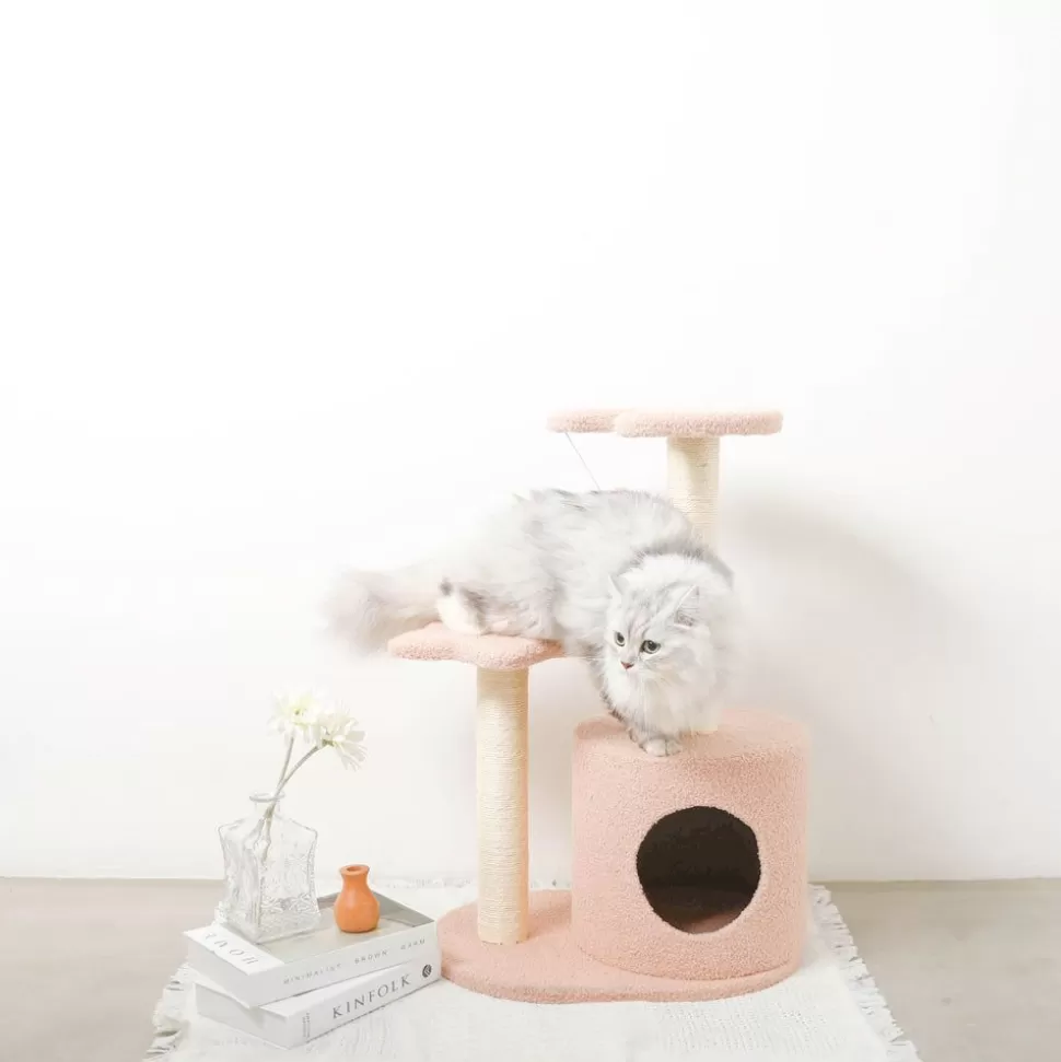 Interior*MonCheri Cat Tower For Stars And Moon Pink