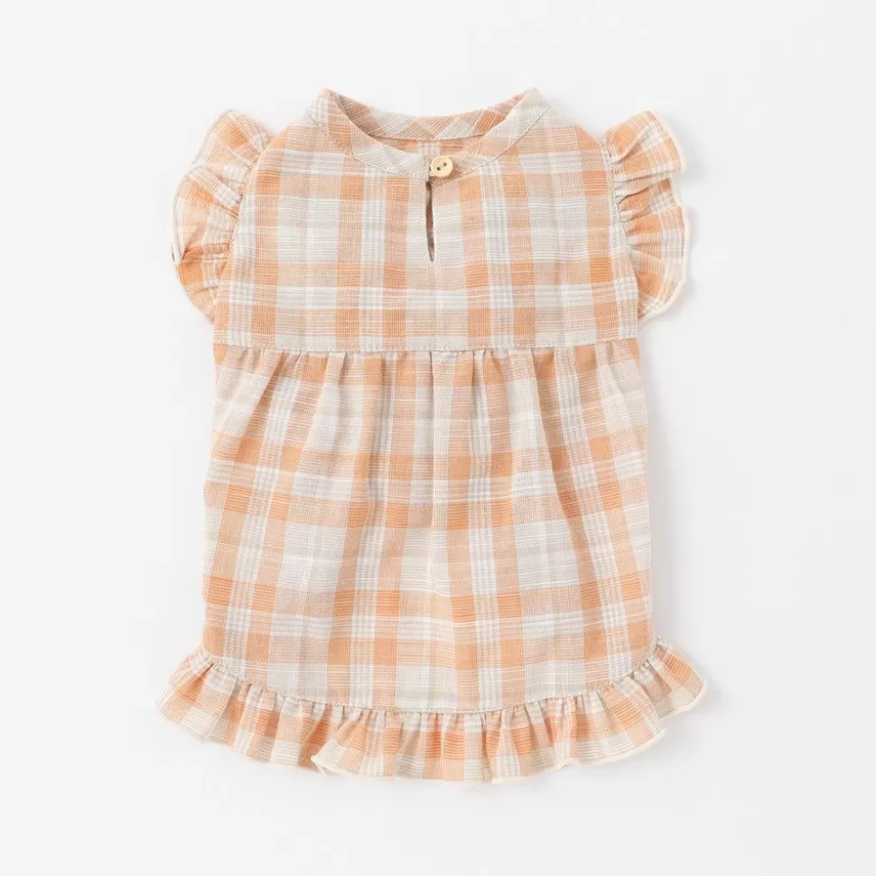 One Piece*MonCheri Check Frill Dress Orange