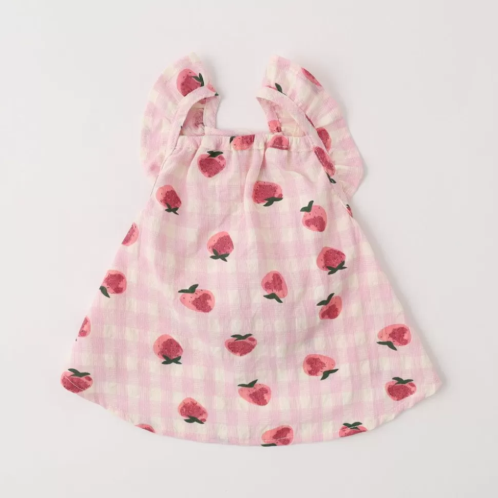 One Piece*MonCheri Cold Strawberry Pattern Frill Camisole Dress