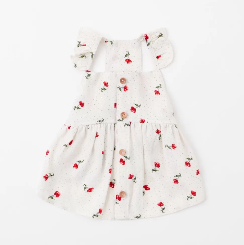 One Piece*MonCheri Cool Cherry Dot Frill Dress Ivory