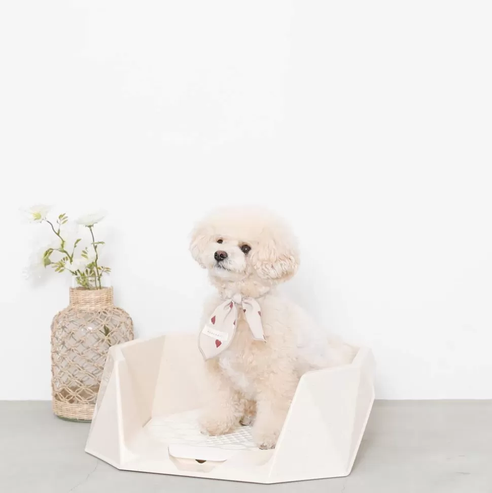 Other*MonCheri Diamond Cut Pet Rail Toilet Beige