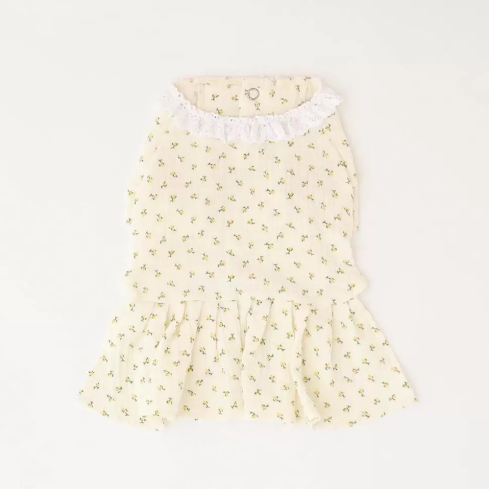 One Piece*MonCheri Flower Gauze One Piece Ivory