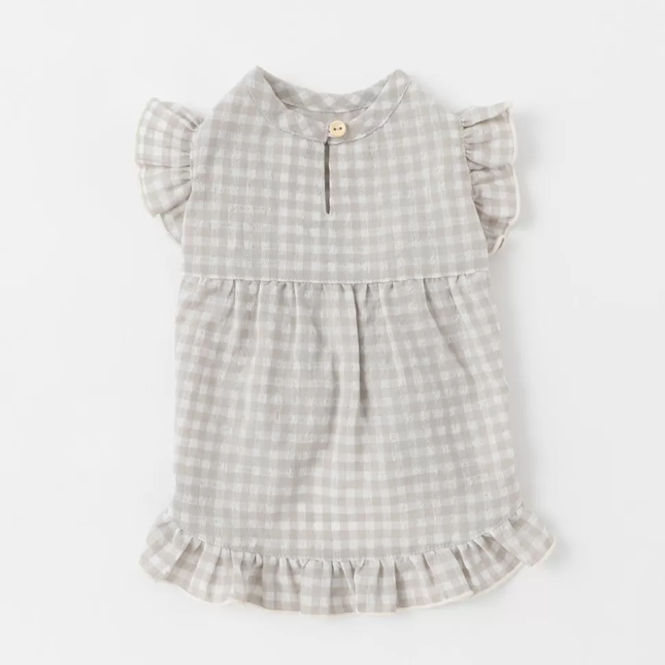 One Piece*MonCheri Gingham Check Frill Design One Piece