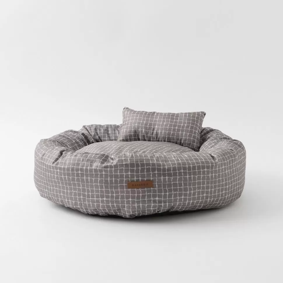 Interior*MonCheri Graph Check Cushion Bed (Pillow Set)