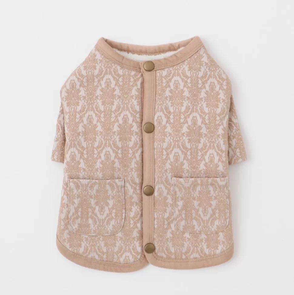 Outer*MonCheri Jacquard Back Bore Cardigan