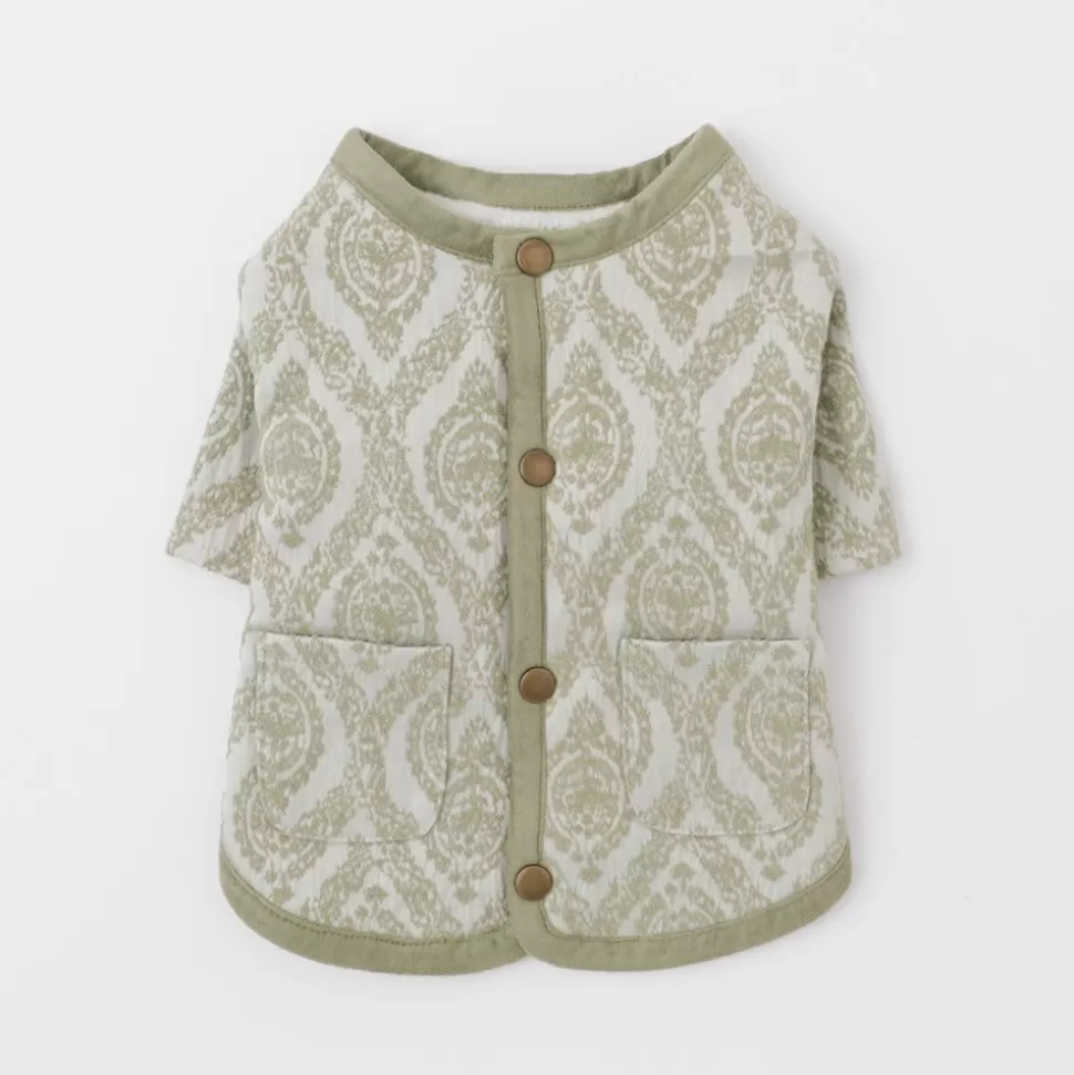 Outer*MonCheri Jacquard Back Bore Cardigan