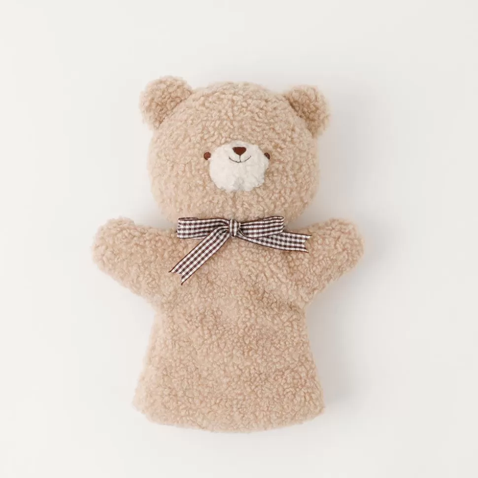 Toy*MonCheri Kuma -San Hand Puppet Beige