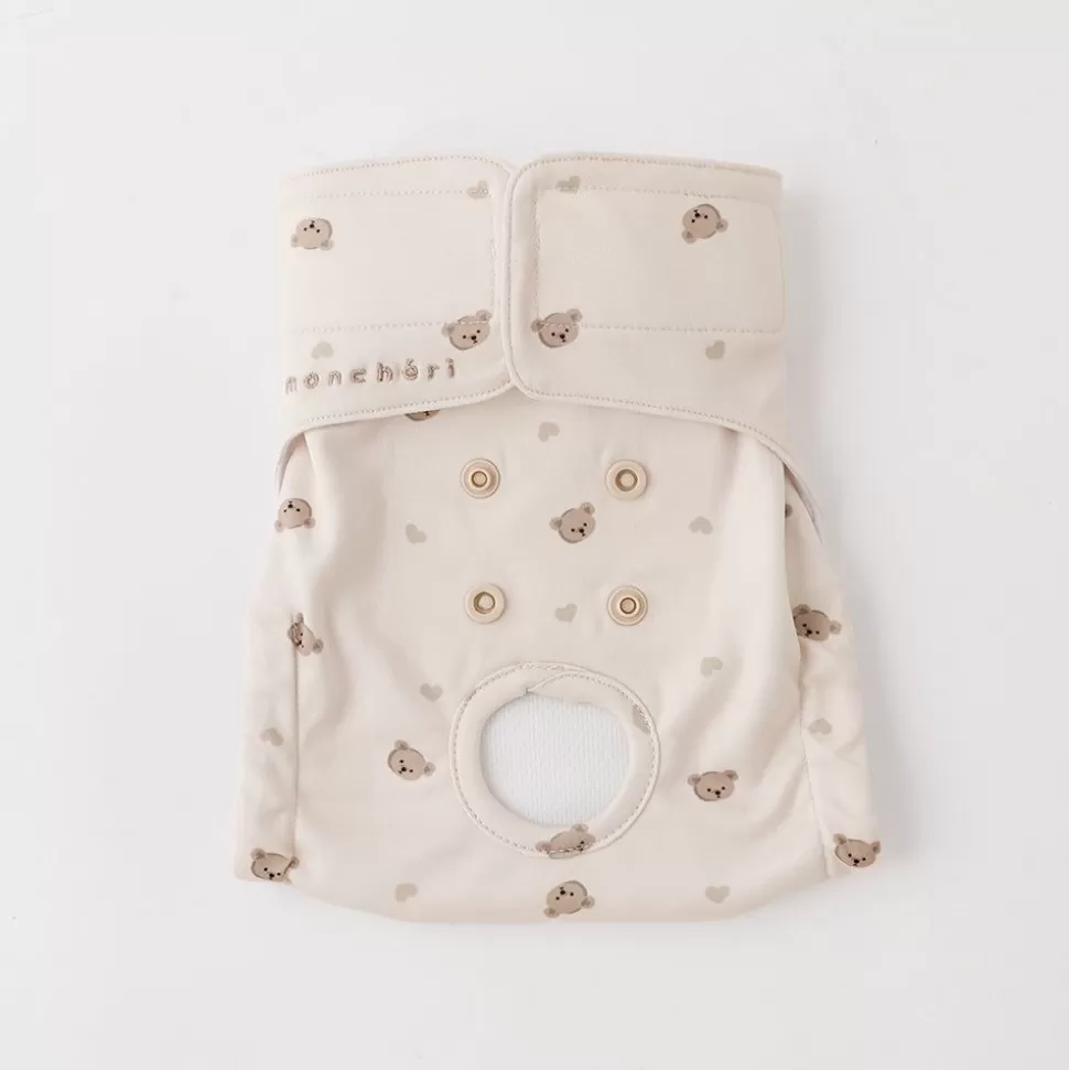 Other*MonCheri Kuma -San Heart Pattern Sanital Pants Beige