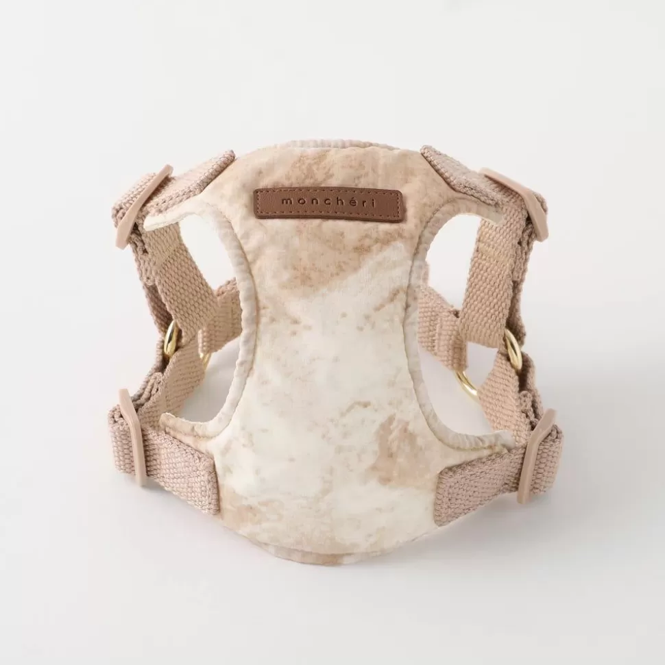 Collar / Lead / Harness*MonCheri Marble -Tone Harness Beige