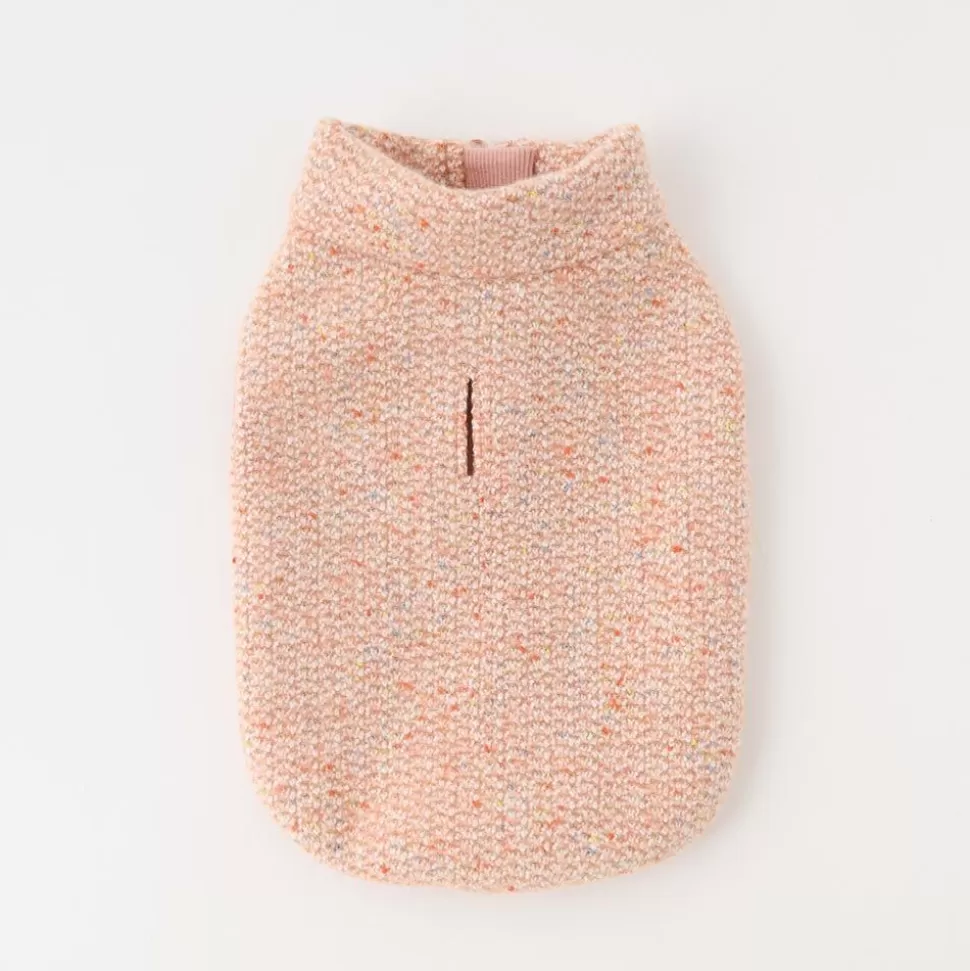 Outer*MonCheri Melange Tweed Fastener Vest