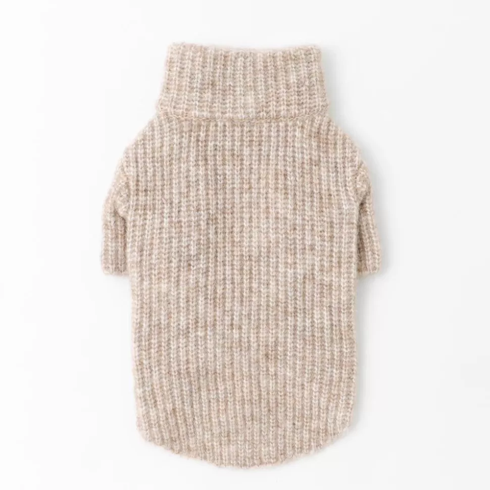 Tops*MonCheri Mix High Neck One-Piece Knit