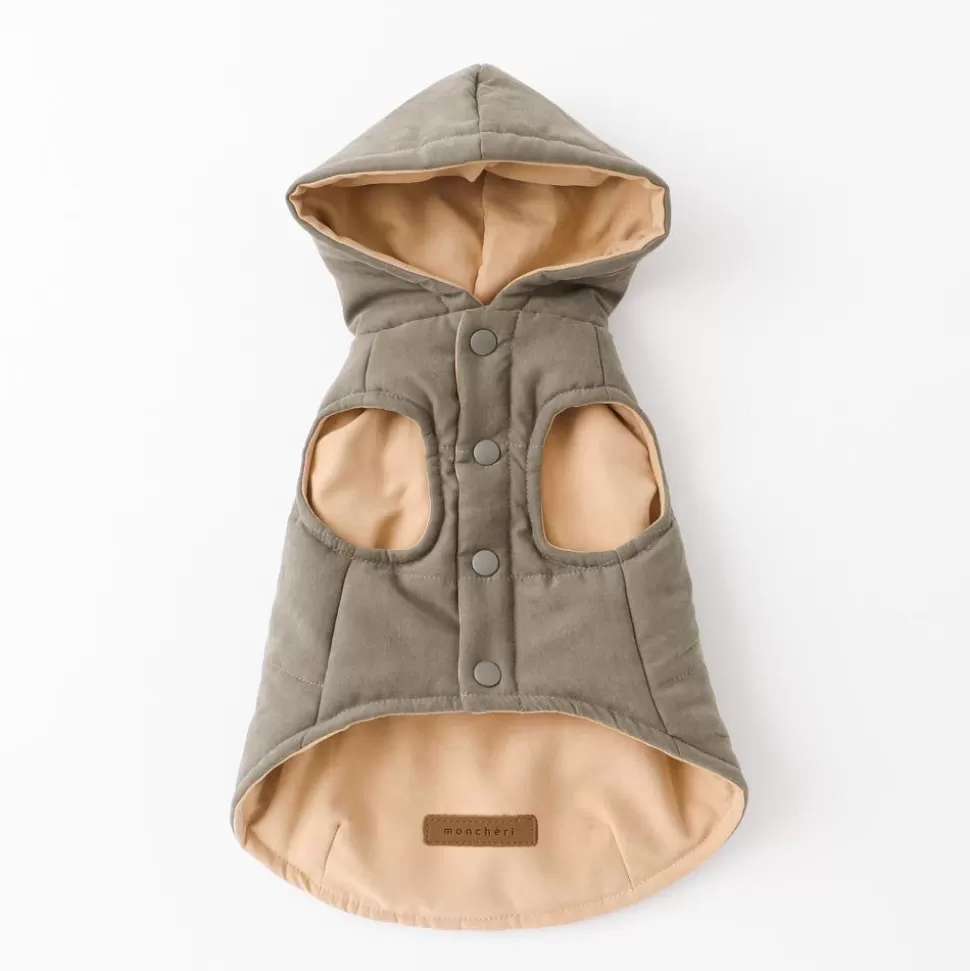 Outer*MonCheri Reversible Cotton Food Jacket Khaki