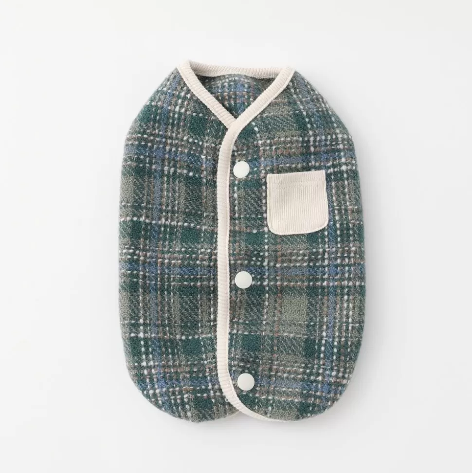 Outer*MonCheri Vest With Check Pocket