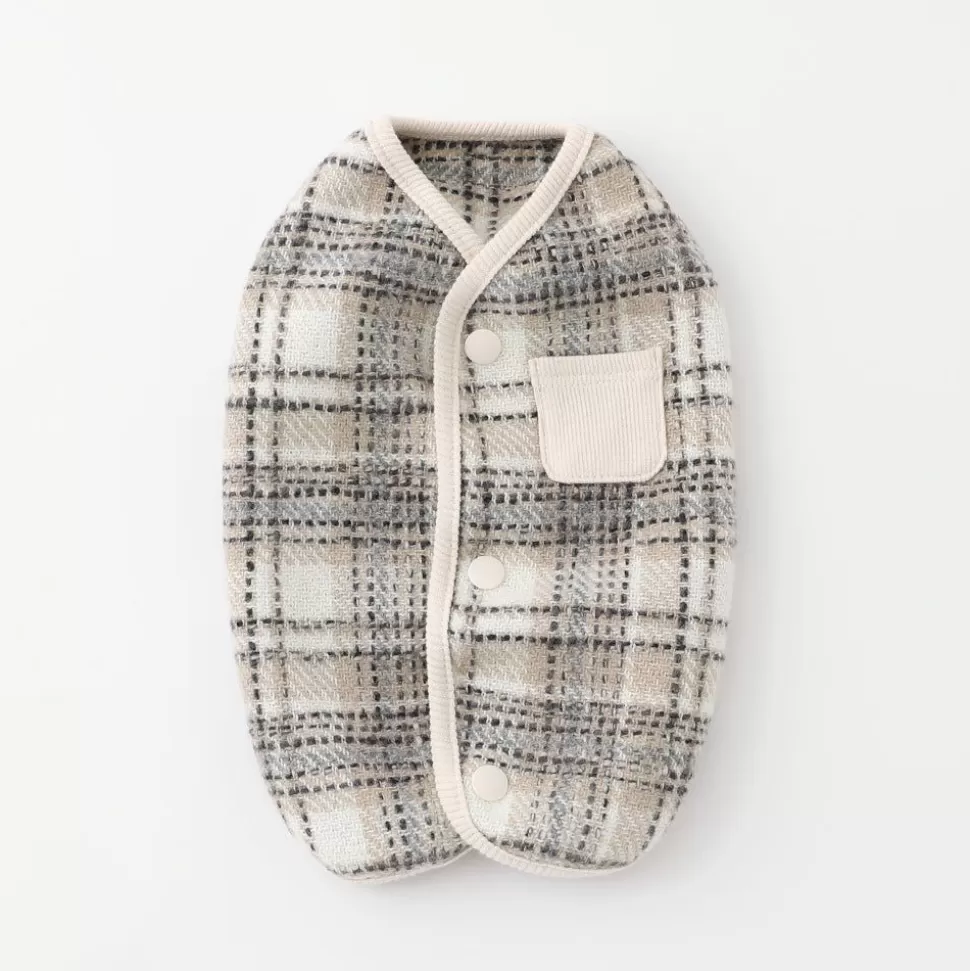 Outer*MonCheri Vest With Check Pocket